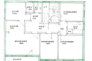 Ruhig gelegene 4-Zimmer-Obergeschoss-Wohnung,  mit Südbalkon, Gartenanteil und Garage – Nelkenstr. 12, 82407 Wielenbach – Vorschaubild 12