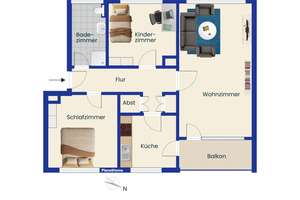 Attraktive 3-Zimmer-Eigentumswohnung in ruhiger Lage von Bochum-Altenbochum – direkt verfügbar – 44803 Altenbochum, Bochum – Vorschaubild 13
