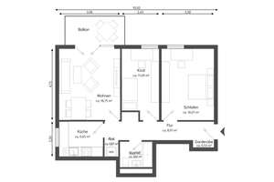 Provisionsfrei - Exklusive, vollständig renovierte 3-Zimmer-Wohnung mit Balkon und EBK  – Die vollständige Adresse der Immobilie erhältst du vom Anbieter., 90491 St. Jobst, Nürnberg – Vorschaubild 22