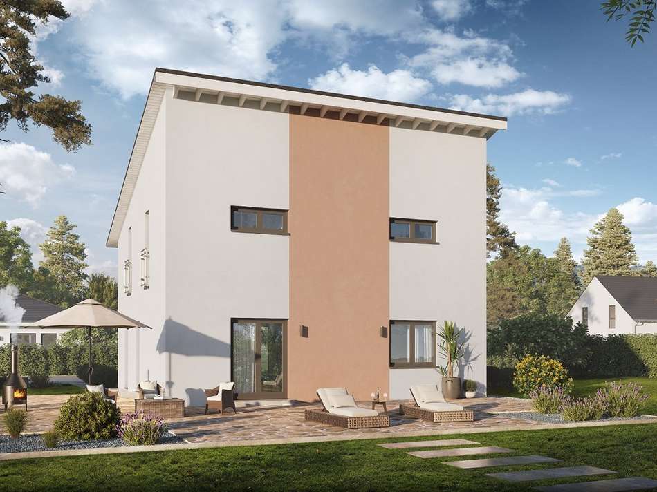 Hausansicht Pultdach