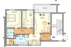 Helle Wohnung in ruhiger Lage am Hasenberg – Christian-Meyer-Straße 34, 42897 Hasenberg, Remscheid – Vorschaubild 4