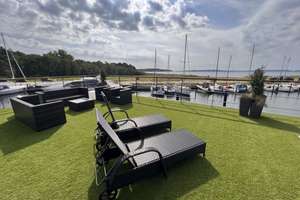 LUXUS Hausboot - 3 Etagen - 100m² Wohnen + 120 m² SONNENTERRASSE - Kamin, Kino, komplett individuell