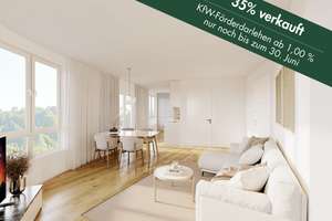 Lichtdurchflutete 1,5-Zimmer Neubauwohnung mit Balkon am Grafenberger Wald
