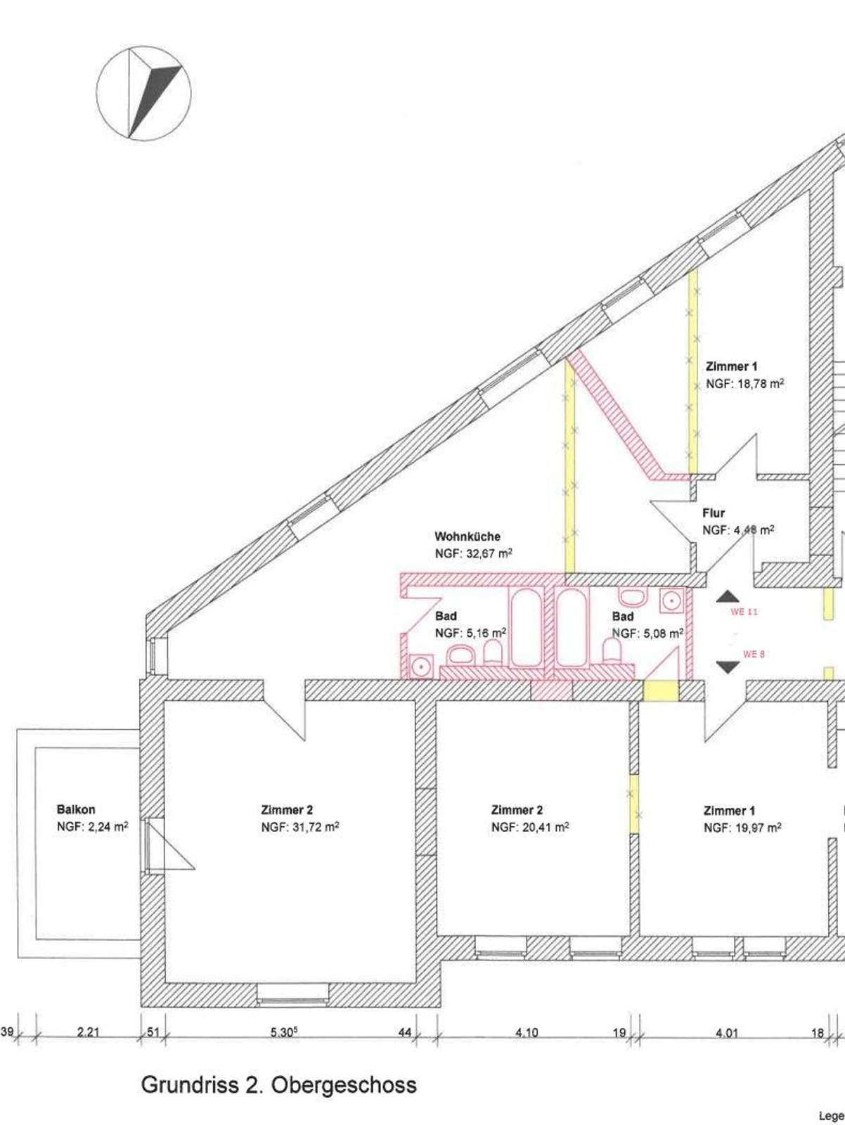 Geräumige 2-Zimmer-Wohnung mit Balkon und Küchenzeile in Erfurt