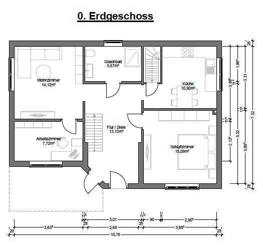 Grundriss Erdgeschoss