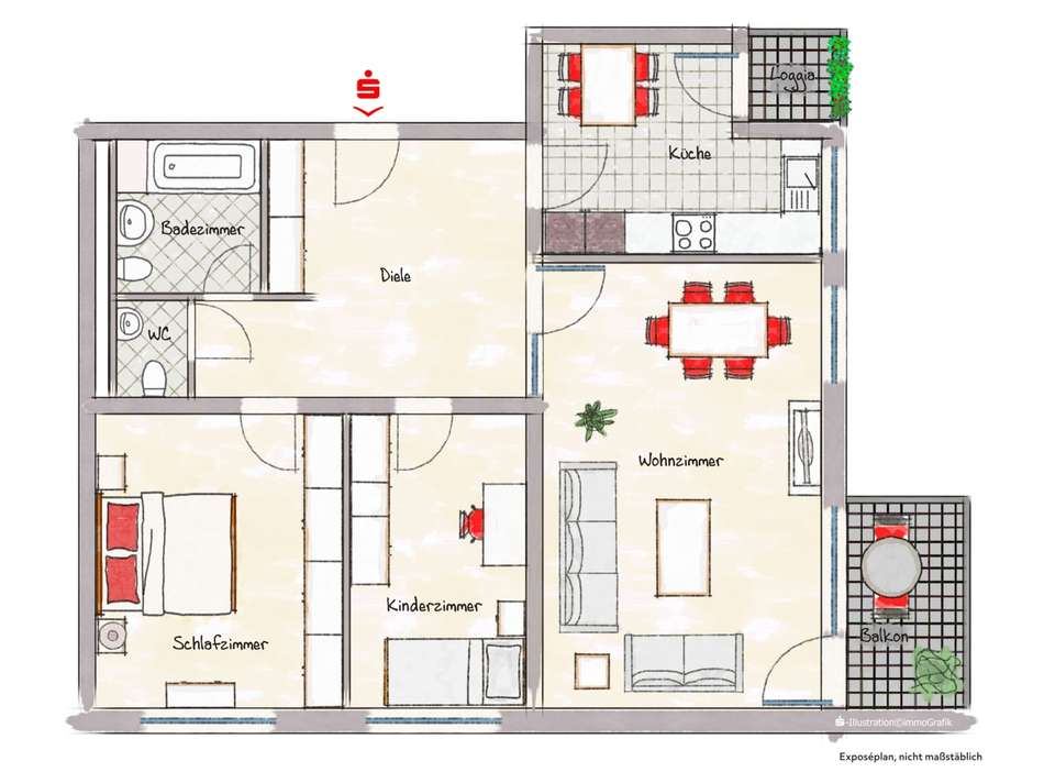 großes Wohnzimmer