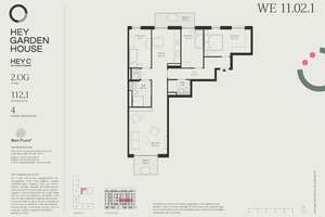 4-Zimmer-Etagenwohnung mit 2 Balkonen, 2 Bädern und großzügigem Wohnbereich – Wernigeroder Straße 2C-G, 10589 Charlottenburg, Berlin – Vorschaubild 2