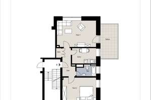 sanierte 2-Zimmer-Wohnung mit Balkon im nördichen Citybereich – Hülser Straße 575, 47803 Inrath/Kliedbruch, Krefeld – Vorschaubild 4