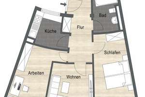 Einziehen & Wohlfühlen | Hochwertig sanierte 3-Zi.-Wohnung | 6,5 % Rendite – 60326 Gallus, Frankfurt am Main – Vorschaubild 13