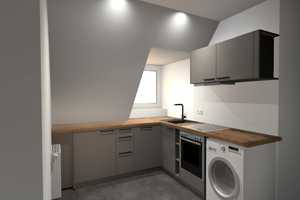 gepflegte kleine 3 Zimmer Wohnung mit neuer Einbauküche im Dachgeschoss (4.Etage o. Aufzug) – Ratsherrnweg 20, 45130 Essen – Vorschaubild 1
