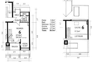 2,5-Zimmer Maisonette-Wohnung im 3. OG mit Balkon in Düsseldorf-Wersten – Die vollständige Adresse der Immobilie erhältst du vom Anbieter., 40591 Wersten, Düsseldorf – Vorschaubild 6