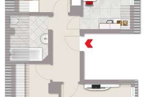 Vermietete 3-Zimmer-Wohnung (DG) in Karlsruhe-Knielingen – Die vollständige Adresse der Immobilie erhältst du vom Anbieter., 76187 Knielingen, Karlsruhe – Vorschaubild 13