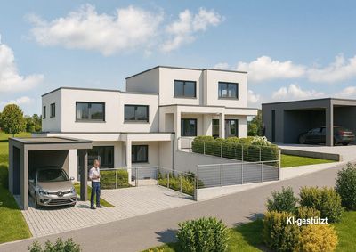 Moderne Doppelhaushälfte an der Achalm