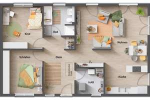 Der Bungalow für jedes Alter – modern und vielseitig – Die vollständige Adresse der Immobilie erhältst du vom Anbieter., 74858 Aglasterhausen – Vorschaubild 4