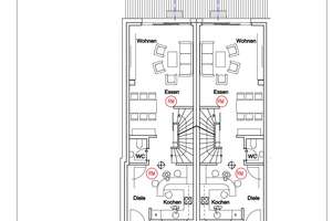 Reiheneckhaus, Effizienzklasse A+, KfW 40 mit PV-Anlage, Keller, Fußbodenheizung und Grundstück ! – 40589 Wersten, Düsseldorf – Vorschaubild 3