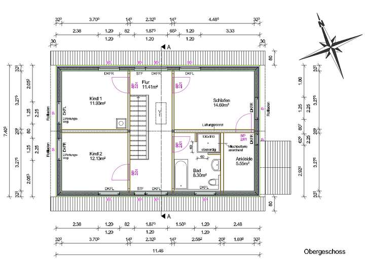 Grundriss Obergeschoss