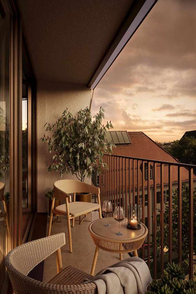 Apartment "Garda"  - klein aber fein - 1 Zimmer mit Balkon - verfügbar 1.-4. OG