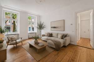 W I N S K I E Z: Familienfreundliche 4 Zimmer mit Hof-Terrasse, bezugsfrei, Chodowieckistraße