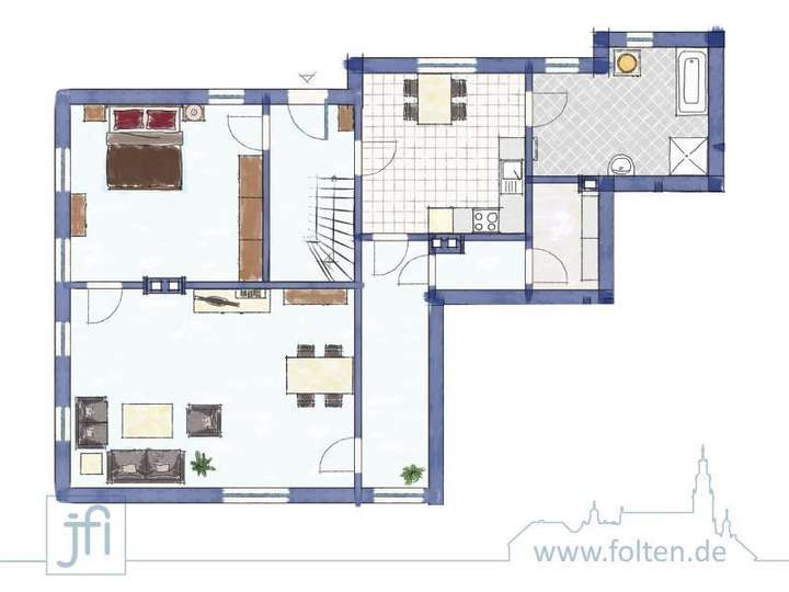 ZFH Whg vorne Grundriss