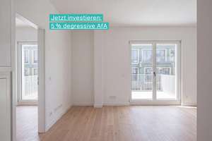 Wohnung in Innenhofgarten: 2 Zi, Süd-Balkon, Design-Ausstattung