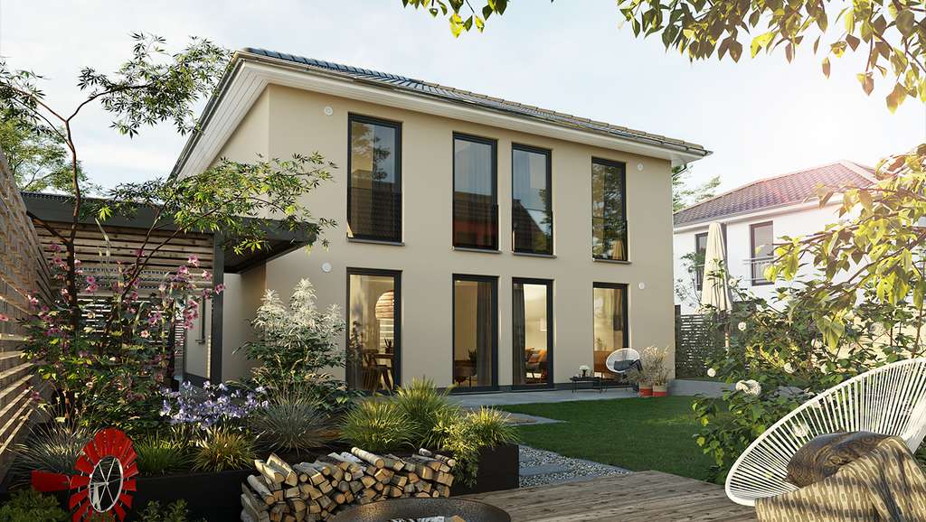 Immobilie in Krostitz - Exklusive Stadtvilla bei Leipzig | 182 m² Einfamilienhaus mit 91 m² Hobbykeller | Neubau mit Grundst - Bild 1