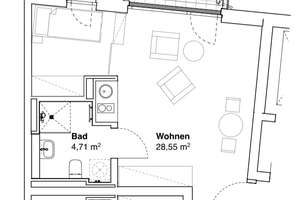 Hochwertig möblierte 1,5-Zimmerwohnung im Dreieck Friedrichshain, Kreuzberg und Neukölln – Die vollständige Adresse der Immobilie erhältst du vom Anbieter., 12435 Alt-Treptow, Berlin – Vorschaubild 9