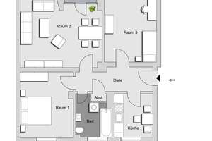 3-Zimmer-Wohnung in Erlangen Innenstadt – Zenkerstr. 35, 91052 Röthelheim, Erlangen – Vorschaubild 2