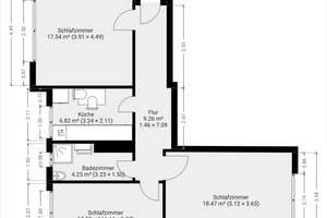 Helle 3-Zimmer-Wohnung – Holtenauer Straße / Arkaden / Brunswik, 3. OG, EBK, Tageslichtbad, Garten – Die vollständige Adresse der Immobilie erhältst du vom Anbieter., 24105 Brunswik, Kiel – Vorschaubild 10