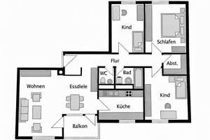 4,5-Zimmer Wohnung mit großem Balkon im 3. OG; inkl. TG in Stuttgart, von privat, ohne Makler! – Die vollständige Adresse der Immobilie erhältst du vom Anbieter., 70569 Lauchäcker, Stuttgart – Vorschaubild 23