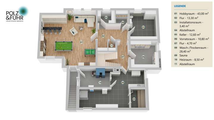 Grundriss Untergeschoss