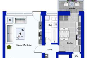 2 Wohnungen zusammengelegt 128 qm+ Balkon+ TG Stellplatz+EG – Die vollständige Adresse der Immobilie erhältst du vom Anbieter., 40225 Bilk, Düsseldorf – Vorschaubild 13