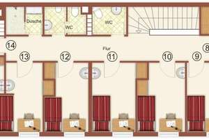 Renditestarkes Anlageobjekt in Uni-Nähe: 14 möblierte Zimmer in zentraler Lage von Würzburg – Die vollständige Adresse der Immobilie erhältst du vom Anbieter., 97072 Sanderau, Würzburg – Vorschaubild 9
