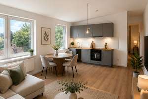 *Erstbezug* helle,  geräumige 1-Zimmer DG-Wohnung – Haart 61, 24534 Stadtmitte, Neumünster – Vorschaubild 2