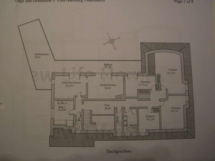 Grundriss Obergeschoß ca:160m²