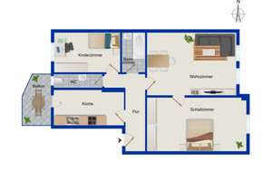Attraktive 3-Zimmer Eigentumswohnung zum Selbstbezug in der Nürnberger Südstadt – Die vollständige Adresse der Immobilie erhältst du vom Anbieter., 90459 Galgenhof, Nürnberg – Vorschaubild 11