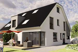 DHH mit Keller inkl. Grundstück, KfW 40, PV-Anlage, Wärmepumpe, FBH und Garage!