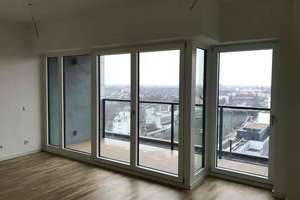 Skylineblick aus der 14.etage-moderne 3-Zimmer-Wohnung mit Balkon & Tiefgarage – Toulouser allee 15, 40211 Pempelfort, Düsseldorf – Vorschaubild 17