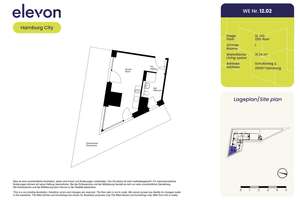 Voll möbliert und in bester Lage - Stilvoll eingerichtetes 1-Zimmer-Apartment im elevon! – Schultzweg 2, 20097 Hammerbrook, Hamburg – Vorschaubild 12