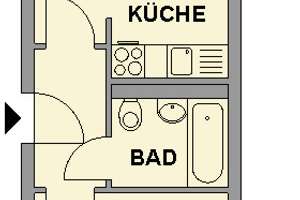 Kleine 2-Raum-Wohnung mit offenem Wohn-/Essbereich – Paul-Bertz-Str. 76, 9120 Helbersdorf, Chemnitz – Vorschaubild 3