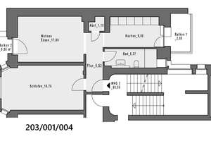 modernisierte 2 Zimmer Wohnung mit Balkon, Aufzug, Wärmepumpe, Wärmedämmung – Lange Str. 85, 58089 Wehringhausen, Hagen – Vorschaubild 4