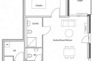 Jetzt profitieren: 1. Monat kaltmietfrei! Moderne 2-Zimmer-Wohnung mit Balkon in Trier-Feyen – Simone-de-Beauvoir-Straße 39, 54294 Feyen/Weismark, Trier – Vorschaubild 6