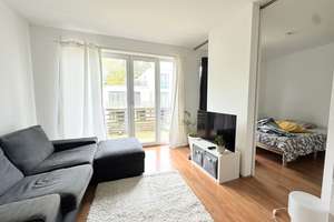 Uninähe - 2 - Zimmer Kubox-Apartment mit Einbauküche und Balkon