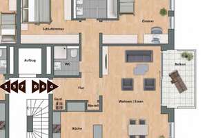 moderne 3-Zi.-Wohnung im 1.OG mit Südbalkon, Aufzug, Einbauküche und Stellplatz – Gutbrodstr. 86, 70193 Hölderlinplatz, Stuttgart – Vorschaubild 53