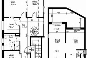 Herrliche Ruhe & Blick in's Grüne: 130m², 5-Zimmer-,Erdgeschoss-Maisonettewohnung in Münster Handorf – Ludwig-Wolker-Straße 10, 48157 Handorf, Münster – Vorschaubild 2