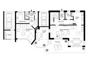 Charmante Stadtvilla mit separatem Gästehaus/Einliegerbereich in schöner und ruhiger Lage – Die vollständige Adresse der Immobilie erhältst du vom Anbieter., 81377 Am Waldfriedhof, München – Vorschaubild 13