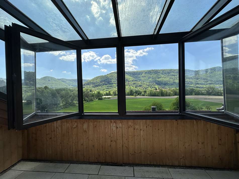 verglaste Loggia  Blick in ...
