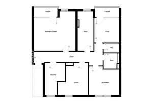 Attraktive Kapitalanlage: 5-Zimmer-Wohnung im 2. Obergeschoss mit zwei Loggien & Fußbodenheizung – Die vollständige Adresse der Immobilie erhältst du vom Anbieter., 44143 Kaiserbrunnen, Dortmund – Vorschaubild 8