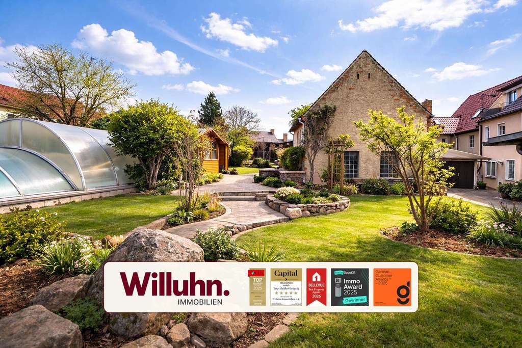 Immobilie in Bad Düben - 1-3-Familienhaus mit großem Grundstück, Pool, Garagen & zahlreichen Nebengelassen für Hobby&Gewerbe - Bild 0