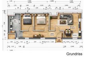 Kernsanierte 3-Zimmer-Wohnung im 1.OG mit eigenem Eingang – Hoststraße 13a, 34292 Ahnatal – Vorschaubild 1