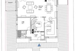 Freistehende Villa Effizienzhaus A+, KfW 40, mit Grundstück, Wohnkeller, Fußbodenheizung, PV-Anlage! – Bertastraße 0, 40625 Düsseldorf – Vorschaubild 3